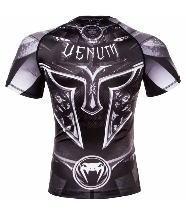 Venum Kleidung Gladiator 3.0 Rash Guard S/S Schwarz Weiss