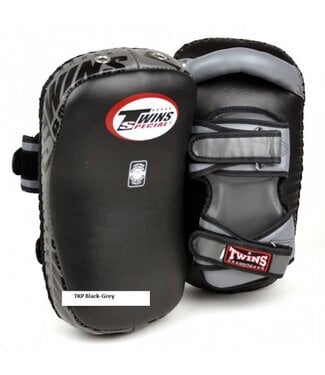 Twins Special Twins Curved Arm Pads Kick Pads TKP 7 Leder Zwart Grijs