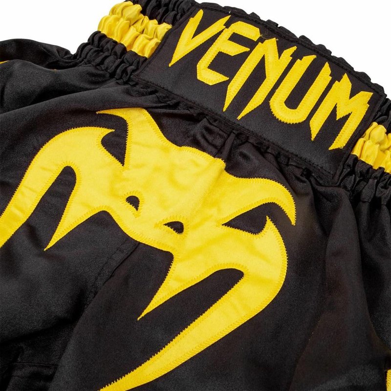 Venum Venum BANGKOK INFERNO Kids Muay Thai Short Black Yellow