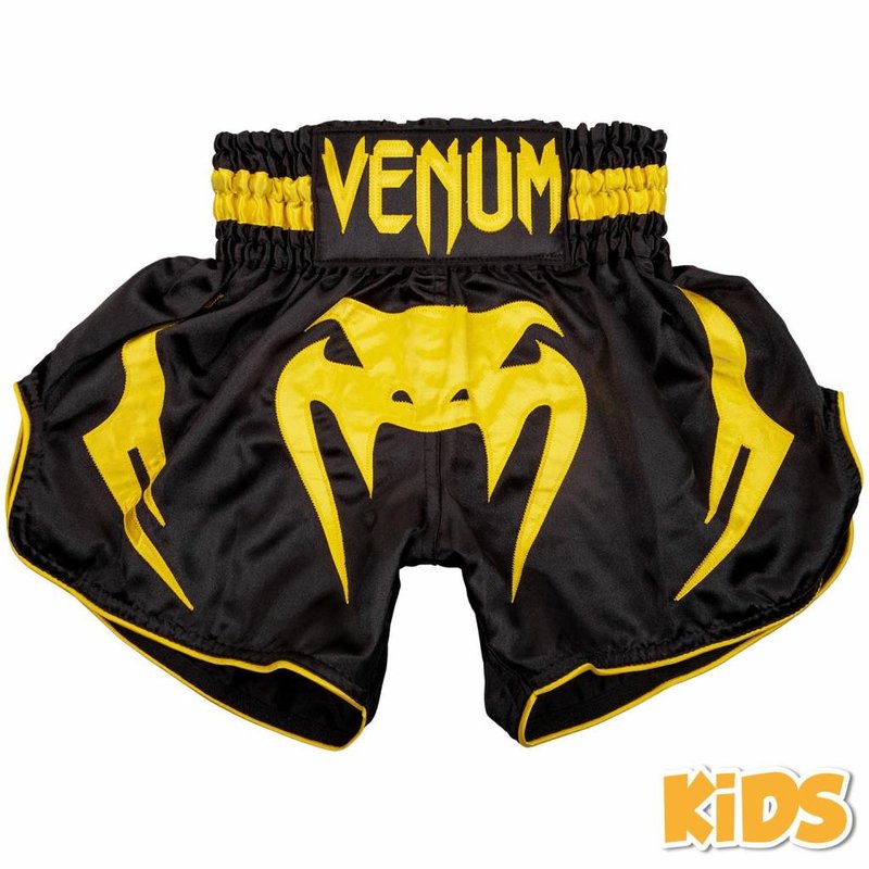 Venum Venum Kids BANGKOK INFERNO Muay Thai Short Zwart Geel