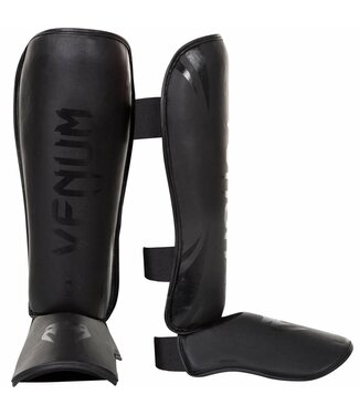 Venum Venum CHALLENGER Kickboxing Standup Shinguards Schwarz auf Schwarz