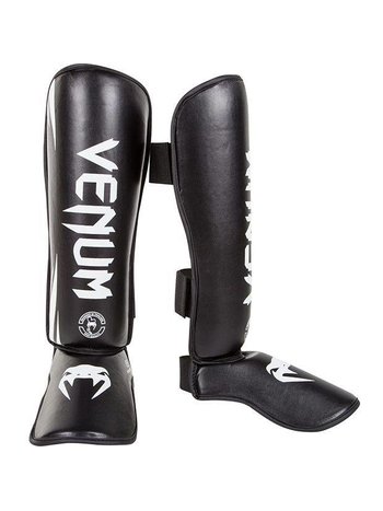 Venum Venum Challenger Kickboxing Standup Shinguards Black White