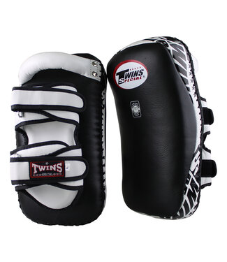 Twins Special Twins Curved Arm Pads Kick Pads TKP 6 Leder Schwarz Weiss