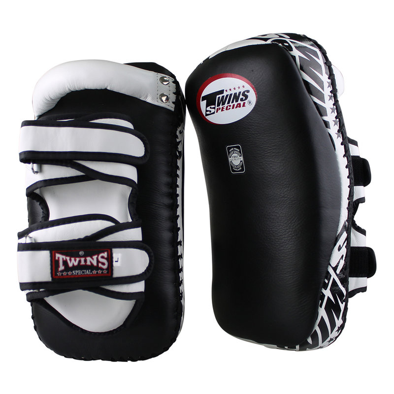 Twins Special Twins Curved Arm Pads Kick Pads TKP 6 Leder Zwart Wit