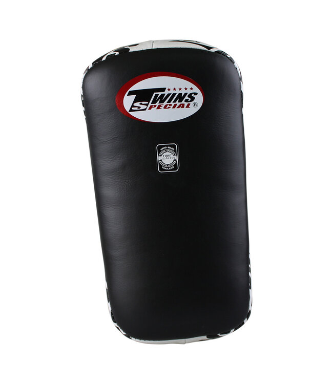 Twins Curved Arm Pads Kick Pads TKP 6 Leder Schwarz Weiss