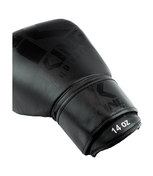 King Pro Boxing King Pro Boxing Black on Black Boxing Gloves KPB/BG 8 Leather