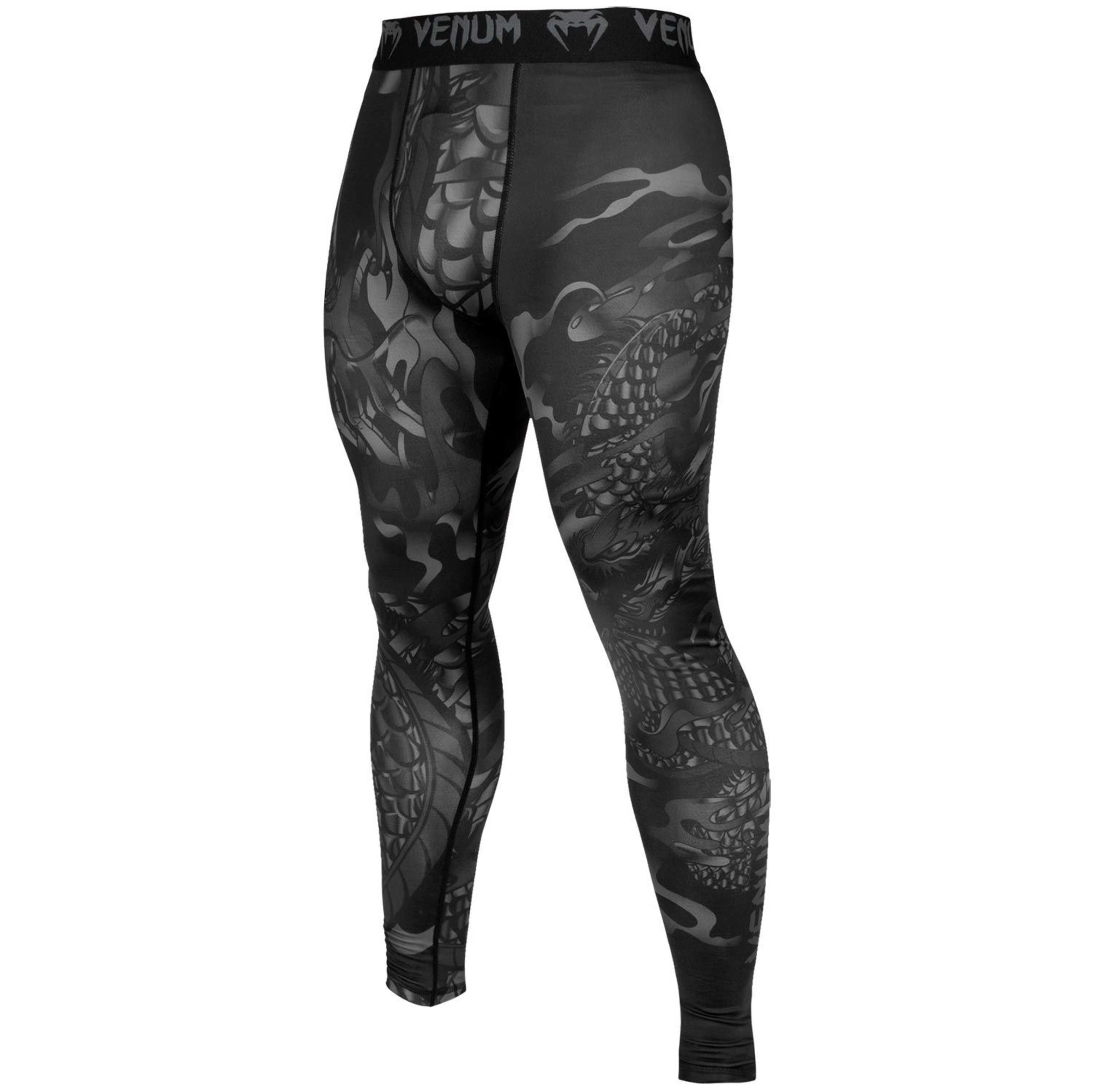Venum Dragon's Flight Compression Hose Schwarz Schwarz FIGHTWEAR SHOP
