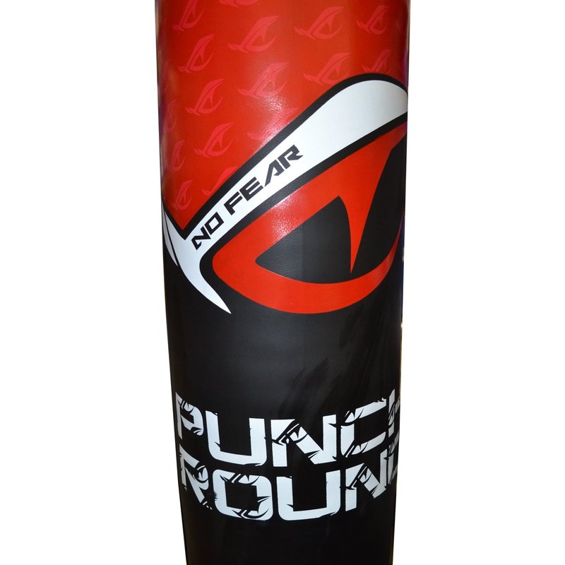 PunchR™  Punch Round Boxsack No Fear Pro Serie NT 180x40 Schwarz Rot