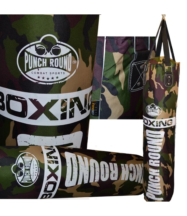 PunchR™  Punch Round Camo Punching Bag Bokszak 120 cm Cordura