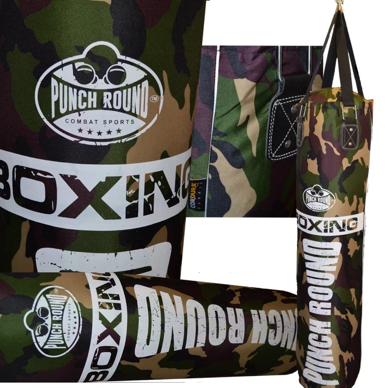 PunchR™  Punch Round Camo Punching Bag Bokszak 120 cm Cordura