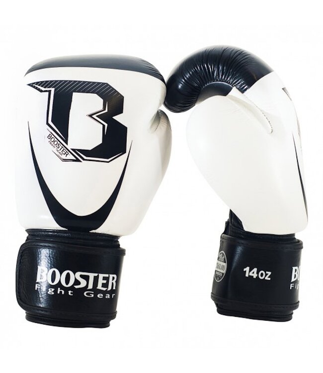 Booster Boxhandschuhe Pro Siam 1 Schwarz Weiss Leder