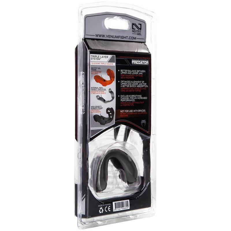 Venum Venum Predator Mondbeschermer Zwart Grijs Venum Mouthguard