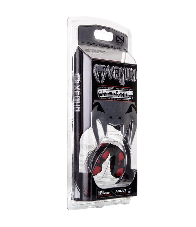Venum Venum Predator Mondbeschermer Zwart Rood Vechtsport Shop Nederland