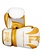 PunchR™  Punch Round "SLAM" Boxhandschuhe Matt Carbon Weiss Gold