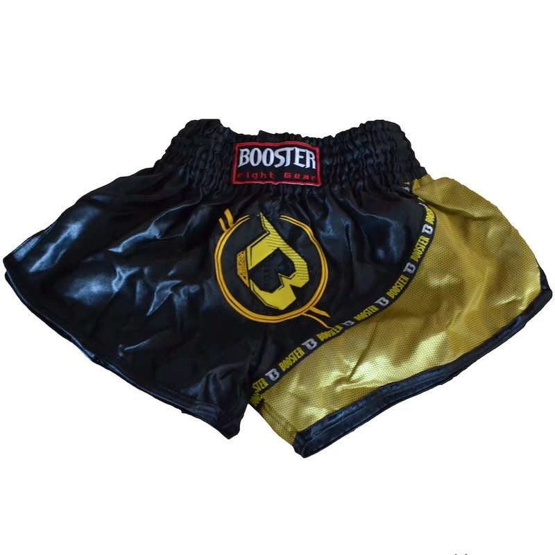 Booster Booster Muay Thai Kickboxen Shorts TBT PRO 3 Schwarz Gold