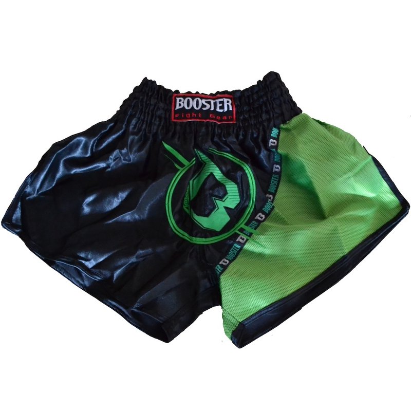 Booster Booster Muay Thai Kickboxen Shorts TBT PRO 3 Schwarz Grün