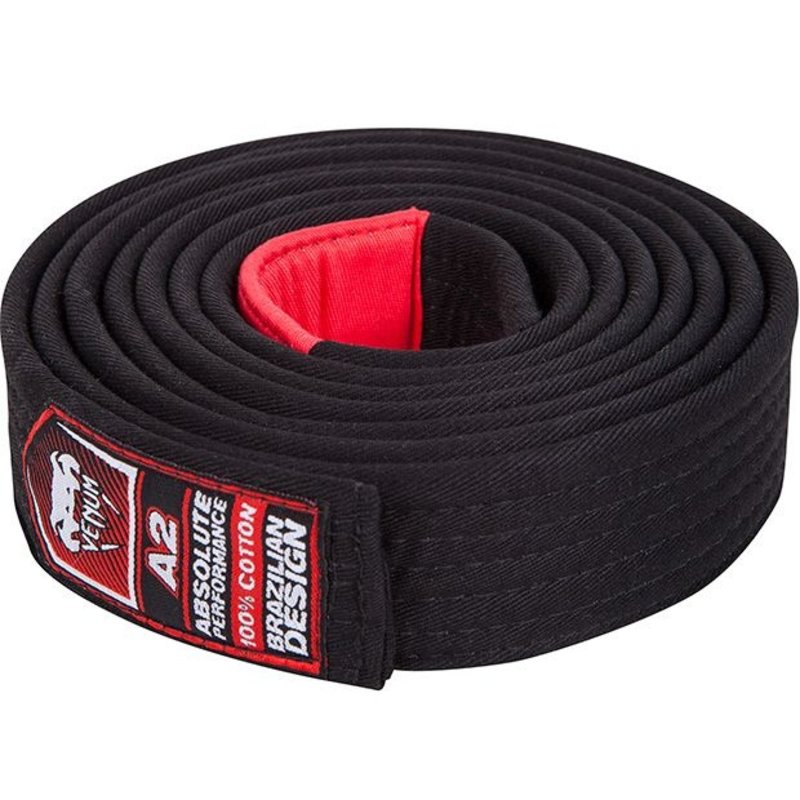 Venum Venum BJJ Gi Belt Black Brazilian Jiu Jitsu