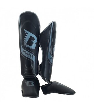 Booster Fightgear Booster Sg Enforcer Kickboxing Shinguards Black Grey