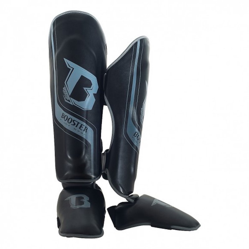 Booster Booster Sg Enforcer Kickboxing Shinguards Black Grey