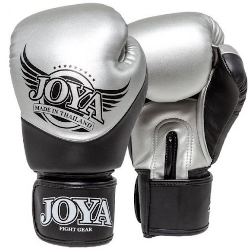 Joya Joya Boxing Gloves Pro Thai Silver Black by Joya Fightgear