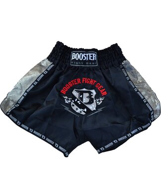 Booster Fightgear Booster Muay Thai Kickboxing Shorts TBT Pro 4.3 Black Silver