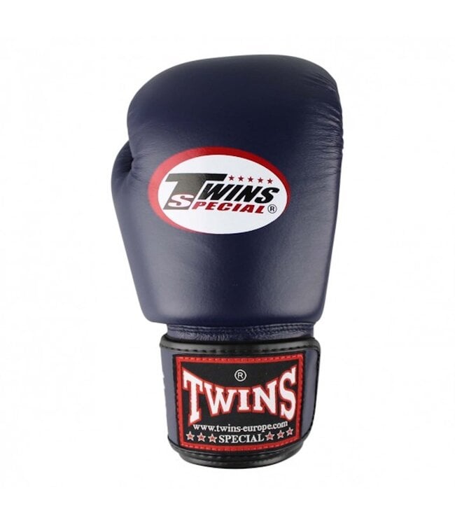 Twins Special BGVL3 Boxing Gloves Dark Blue – Handmade Leather Muay Thai & Kickboxing Gloves