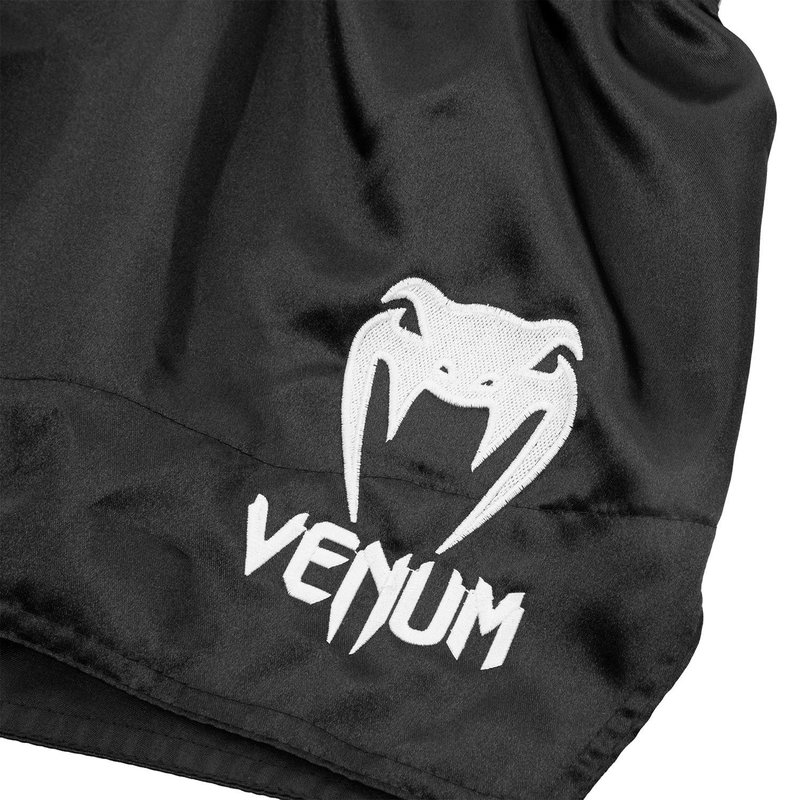 Venum Venum Classic Muay Thai Kickboks Broekjes Zwart Wit