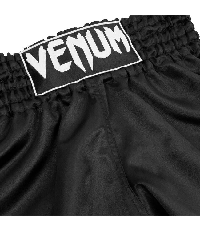 Venum Classic Muay Thai Kickboxing Shorts Black White