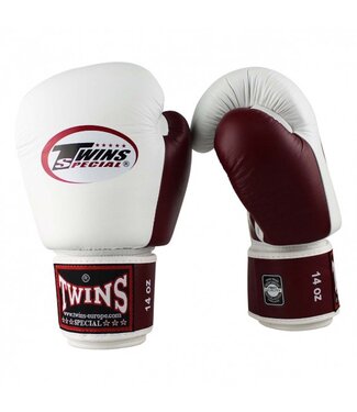 Twins Special Twins Bokshandschoenen BGVL 3 Wit Wijnrood