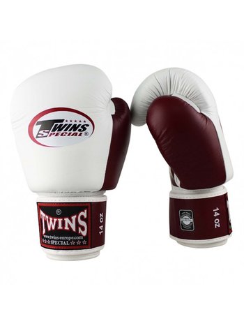 Twins Special Twins Kickboxhandschuhe BGVL 3 Weiß Wein Rot