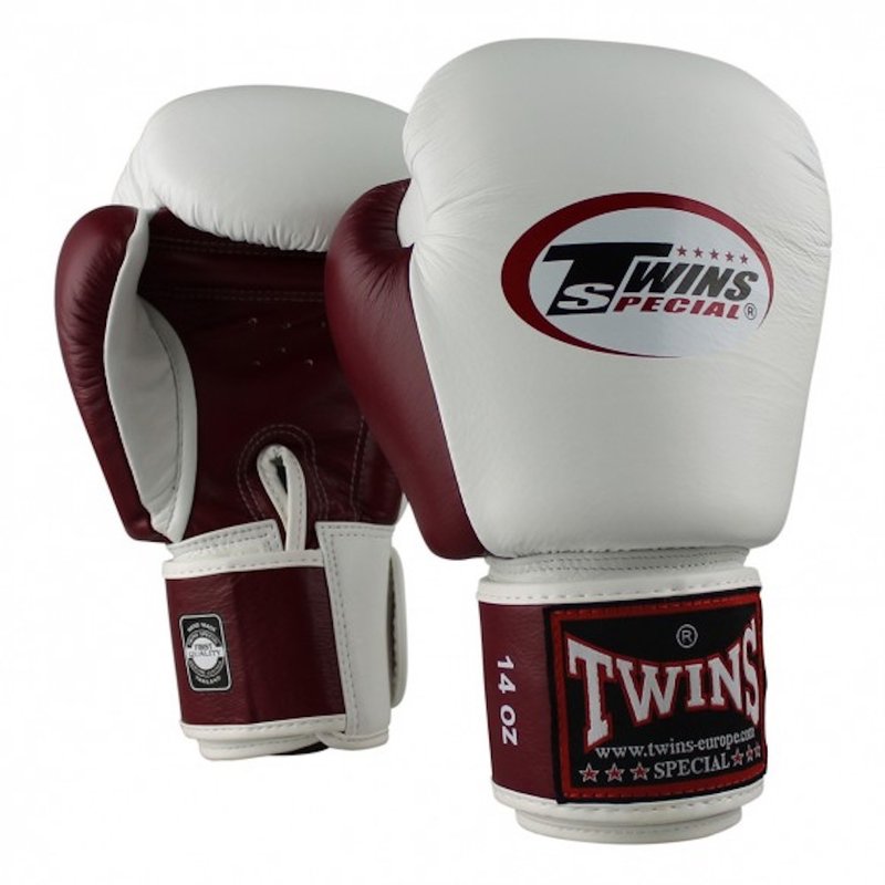 Twins Special Twins (Kick)Boxing Gloves BGVL 3 White Wine Red