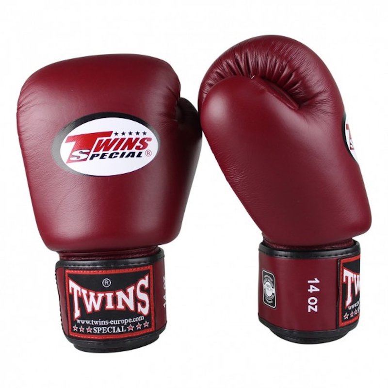 Twins Special Twins BGVL 3 Boxing Gloves Wine Red Kickboxing Gloves