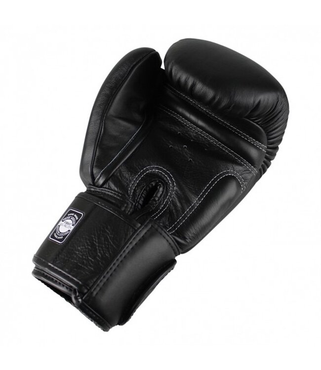 Twins Special BGVL3 Bokshandschoenen Zwart – Handgemaakte Leren Muay Thai & Kickbokshandschoenen