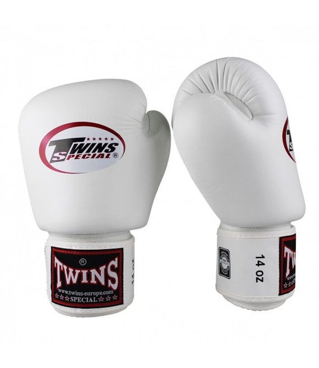 Twins Special BGVL3 Leather Boxing Gloves White – Muay Thai & Kickboxing