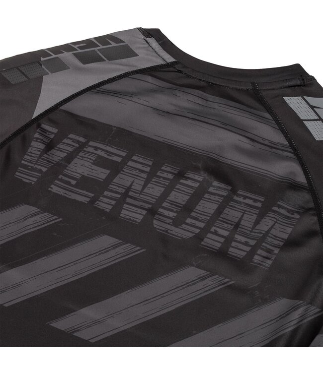 Venum Venum Amrap Rash Guard Black Grey Compression Shirts