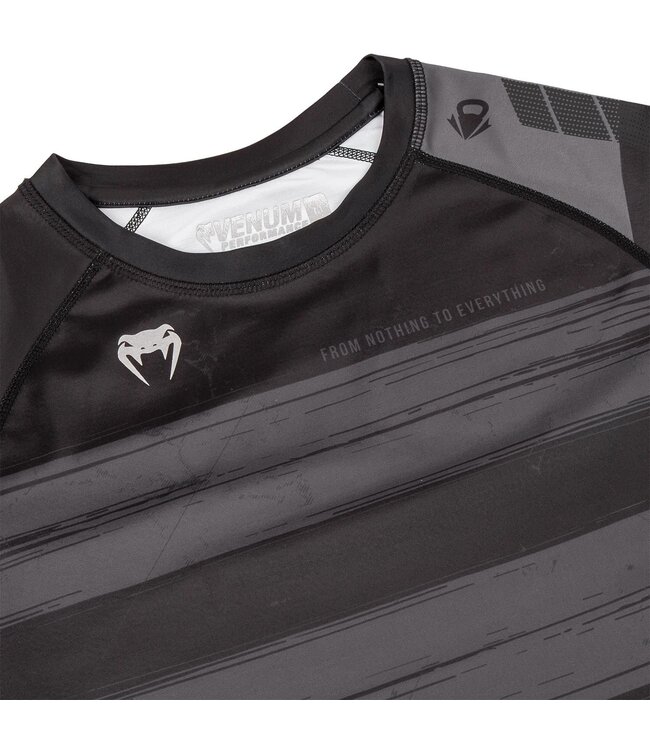 Venum Amrap Rash Guard Black Grey Compression Shirts