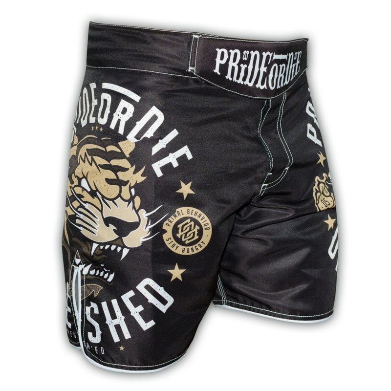 Pride or Die PRiDE oder DiE Fight Short Unleashed Black