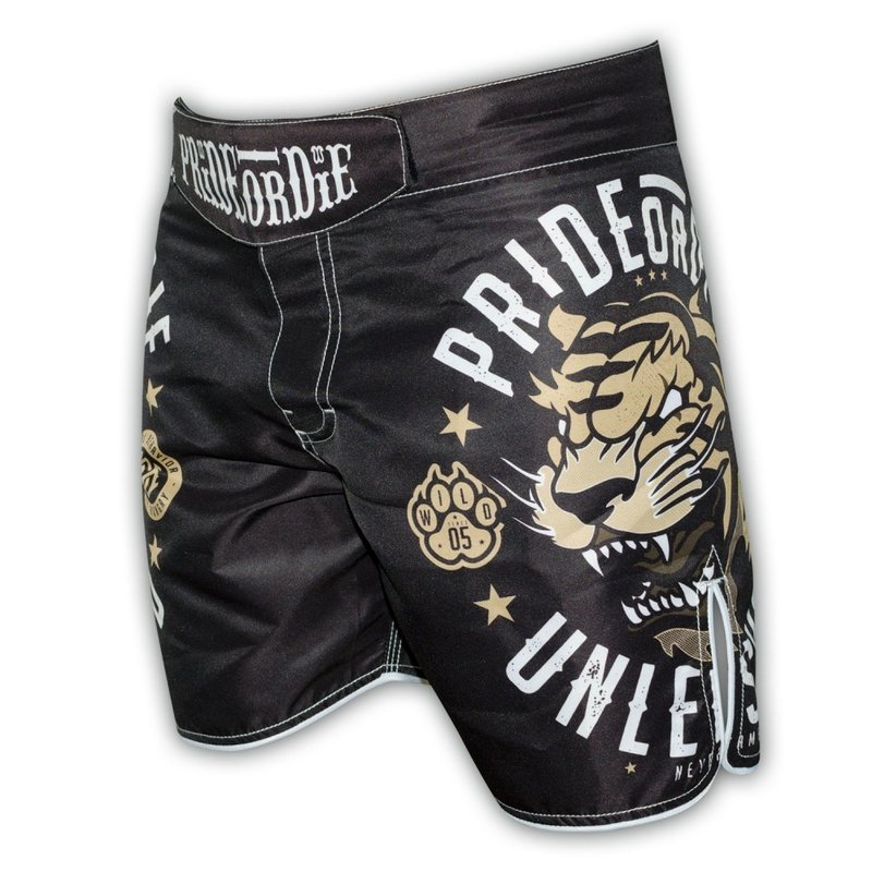 Pride or Die PRiDE oder DiE Fight Short Unleashed Black