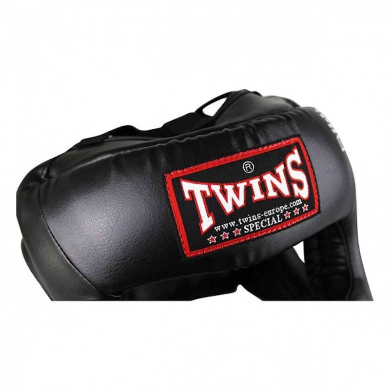 Casque de protection boxe Sparring Head Guard Twins HGL3 Cuir Noir,  tarifs abordables en direct de Thailande