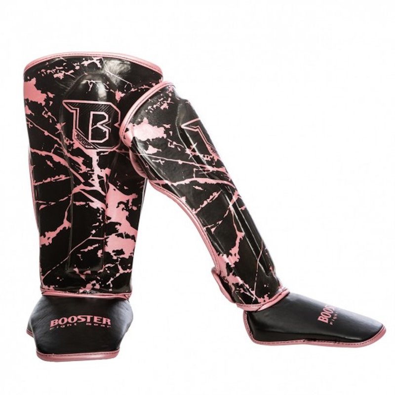 Booster Booster SG Jugend Kickboxing Schienbeinschützer Marmor Rosa