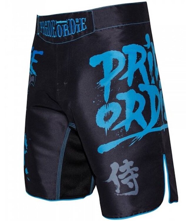 PRiDE oder DiE Fight Short Ronin Schwarz Blau
