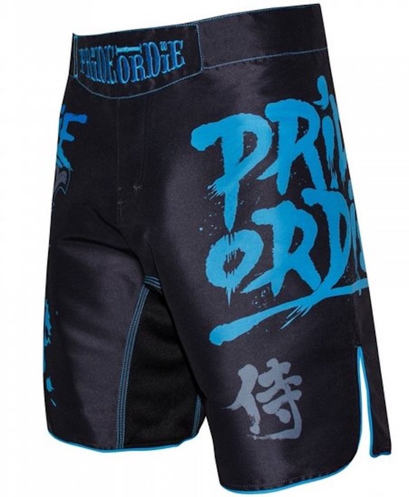 Pride or Die PRiDE of DiE Fight Short Ronin Black Blue