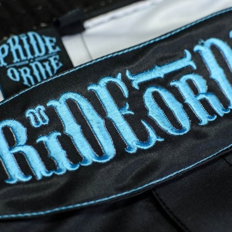 Pride or Die PRiDE oder DiE Fight Short Ronin Schwarz Blau