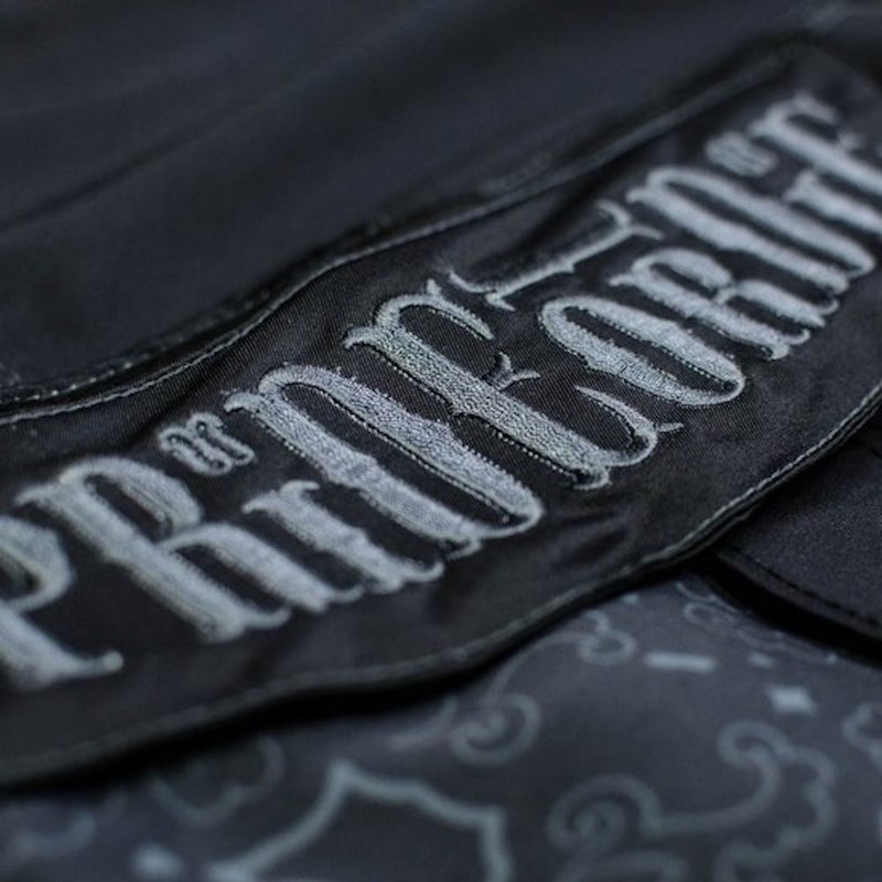 Pride or Die PRiDE of DiE MMA Fight Short Reckless Paisley Black