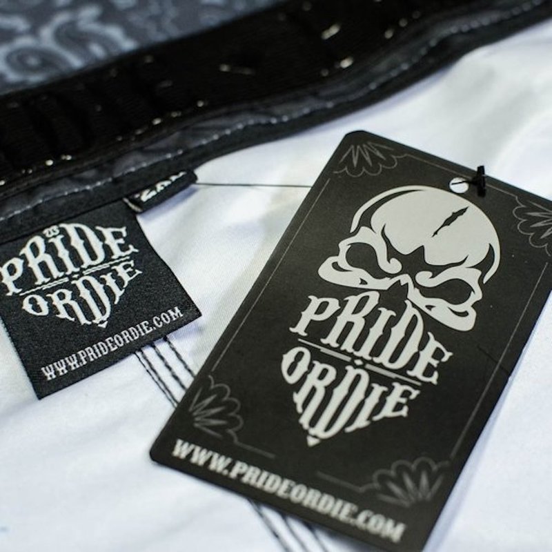 Pride or Die PRiDE of DiE MMA Fight Short Reckless Paisley Black