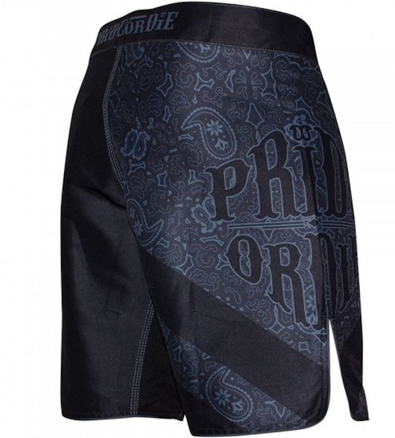 Pride or Die PRiDE oder DiE Fight Short Reckless Paisley Schwarz