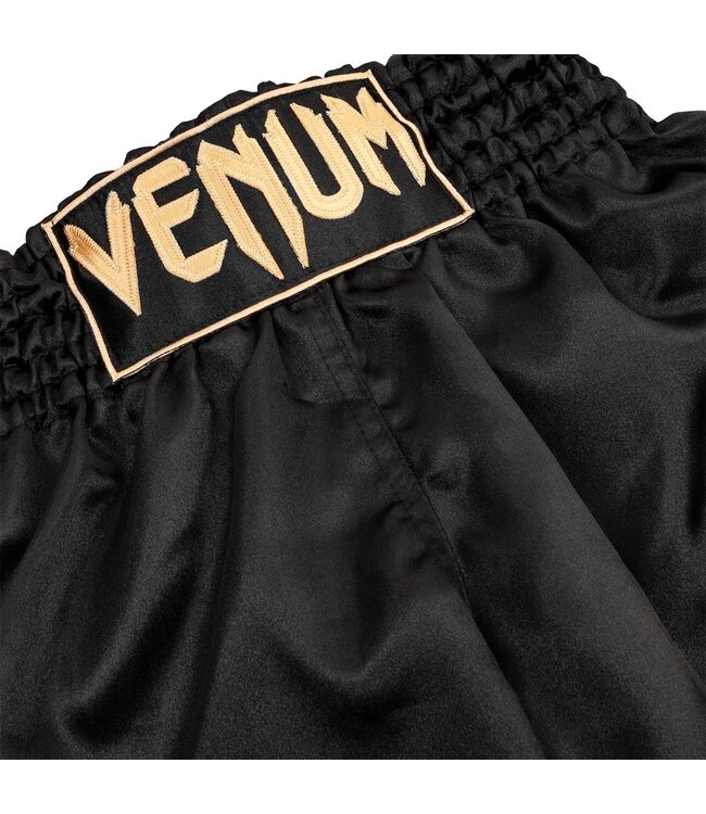 Venum Classic Muay Thai Kickboks Broekjes Zwart Goud