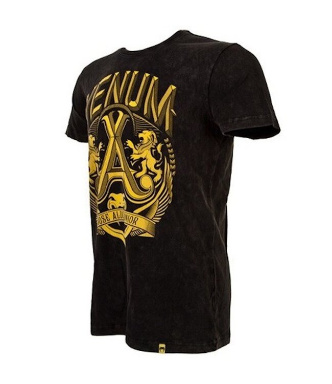 Venum Venum José Aldo Lion T-Shirt Schwarz Gelb Venum Kleidung