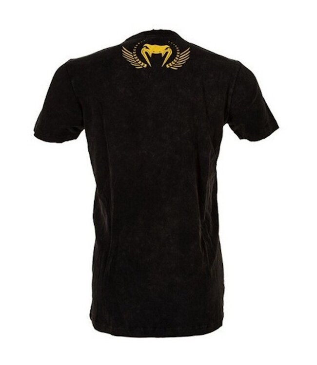 Venum Venum José Aldo Lion T-Shirt Schwarz Gelb Venum Kleidung