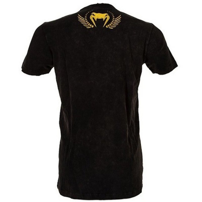 Venum Venum José Aldo Lion T-shirt Black Yellow Venum Clothing